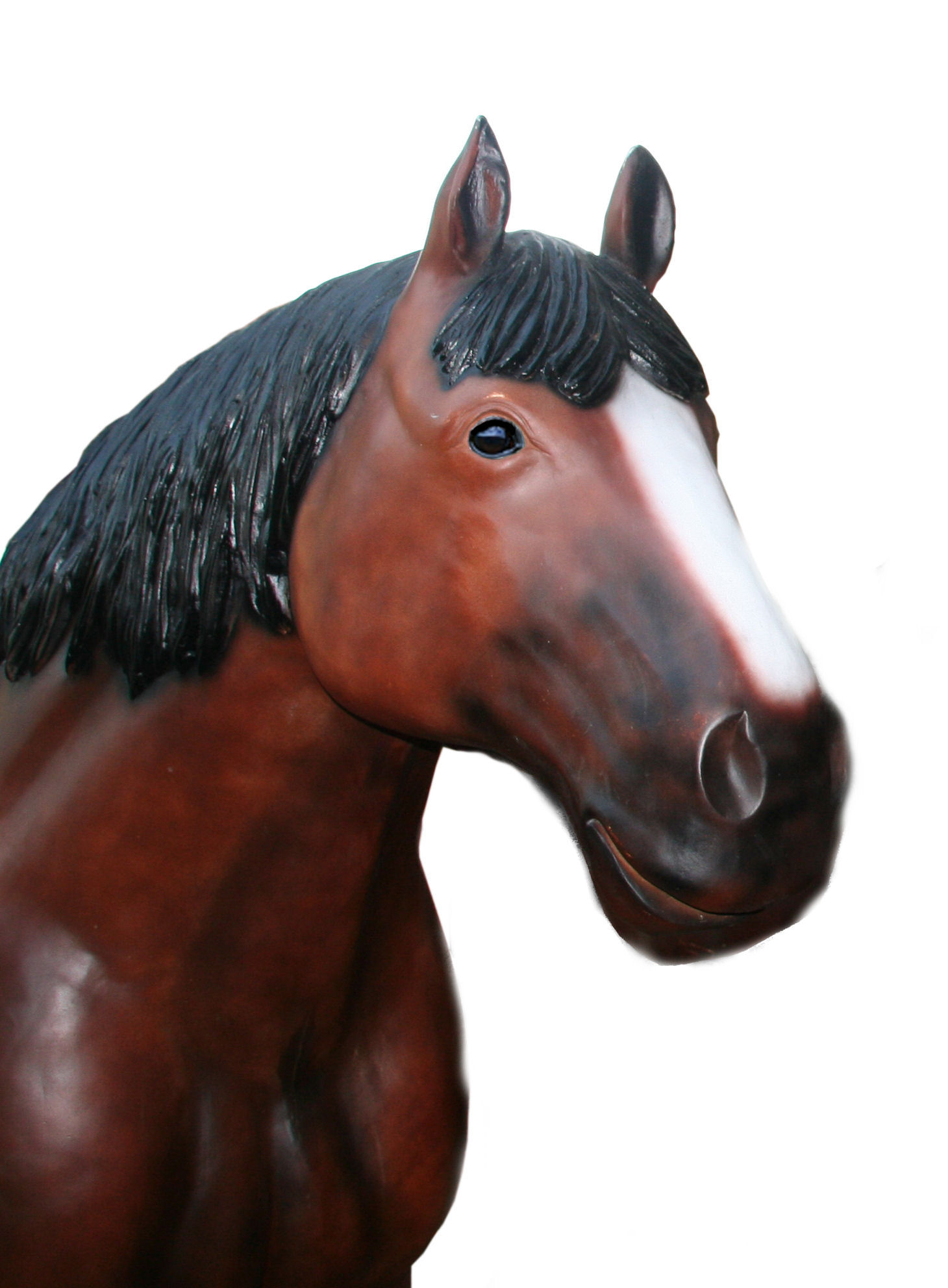 Brauerei-Pferd "Troja" Kaltblüter in Lebensgöße, 220cm Höhe